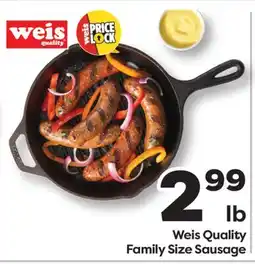 Weis Markets Weis Quality Family Size Sausage offer