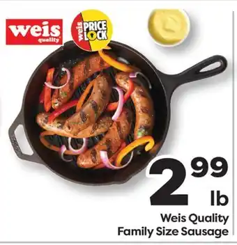 Weis Markets Weis Quality Family Size Sausage offer