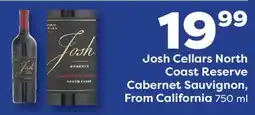 Weis Markets Josh Cellars North Coast Reserve Cabernet Sauvignon offer