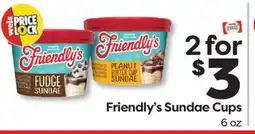 Weis Markets Friendly's Sundae Cups offer