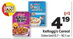 Weis Markets Kellogg's Cereal offer