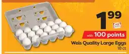 Weis Markets Weis Quality Large Eggs offer