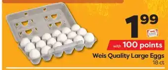 Weis Markets Weis Quality Large Eggs offer