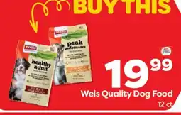 Weis Markets Weis Quality Dog Food offer