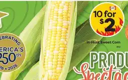 Weis Markets In-Husk Sweet Corn offer