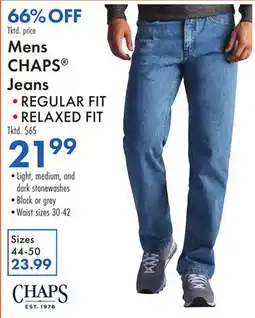 Boscov's Mens CHAPS Jeans offer