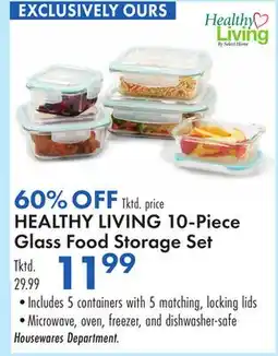 Boscov's HEALTHY LIVING 10-Piece Glass Food Storage Set offer