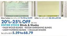 Boscov's ENTIRE STOCK Blinds & Shades offer