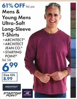 Boscov's Mens & Young Mens Ultra-Soft Long-Sleeve T-Shirts offer