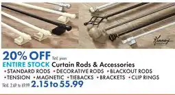 Boscov's ENTIRE STOCK Curtain Rods & Accessories offer