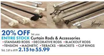 Boscov's ENTIRE STOCK Curtain Rods & Accessories offer