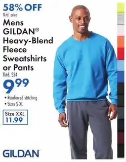 Boscov's Mens GILDAN Heavy-Blend Fleece Sweatshirts or Pants offer
