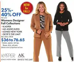 Boscov's Womens Designer Fall Collections offer