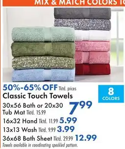 Boscov's Classic Touch Towels offer