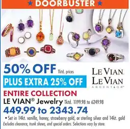 Boscov's LE VIAN Jewelry offer