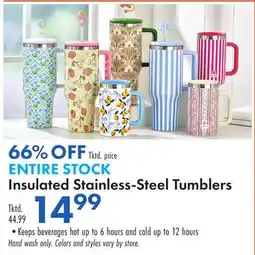 Boscov's ENTIRE STOCK Insulated Stainless-Steel Tumblers offer