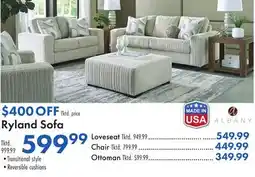 Boscov's Ryland Sofa offer