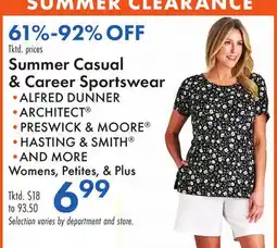 Boscov's Summer Casual & Career Sportswear offer
