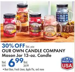 Boscov's OUR OWN CANDLE COMPANY Mason Jar 13-oz. Candle offer