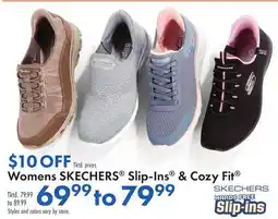 Boscov's Womens SKECHERS Slip-Ins & Cozy Fit offer