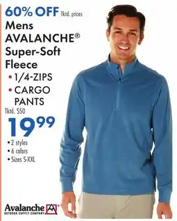 Boscov's Mens AVALANCHE Super-Soft Fleece offer