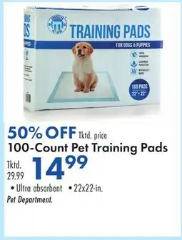 Boscov's 100-Count Pet Training Pads offer