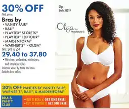 Boscov's Bras by offer