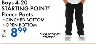 Boscov's Boys 4-20 STARTING POINT Fleece Pants offer
