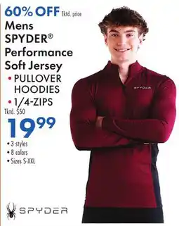 Boscov's Mens SPYDER Performance Soft Jersey offer
