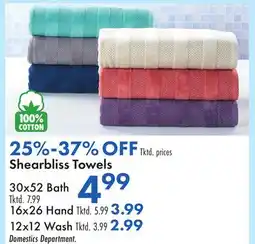 Boscov's Shearbliss Towels offer