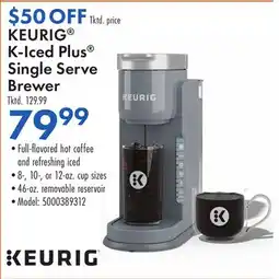 Boscov's KEURIG K-Iced Plus Single Serve Brewer offer