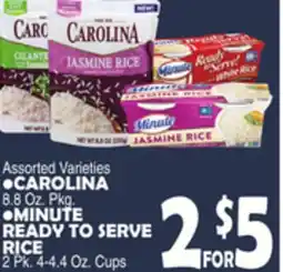Bravo Supermarkets CAROLINA, MINUTE READY TO SERVE RICE offer