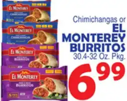 Bravo Supermarkets EL MONTEREY BURRITOS offer