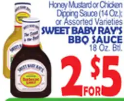 Bravo Supermarkets SWEET BABY RAY'S BBQ SAUCE 18 Oz. Btl offer