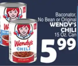 Bravo Supermarkets WENDY'S CHILI offer