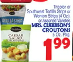 Bravo Supermarkets MRS. CUBBISON'S CROUTONS, 5 Oz. Pkg offer