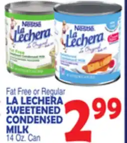Bravo Supermarkets LA LECHERA SWEETENED CONDENSED MILK offer