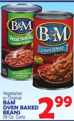 Bravo Supermarkets B&M OVEN BAKED BEANS offer