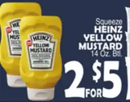 Bravo Supermarkets HEINZ YELLOW MUSTARD offer