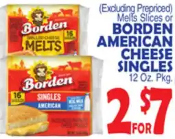 Bravo Supermarkets BORDEN AMERICAN CHEESE SINGLES offer