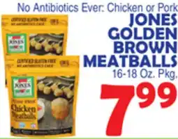 Bravo Supermarkets JONES GOLDEN BROWN MEATBALLS offer