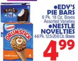 Bravo Supermarkets •EDY'S PIE BARS 6 Pk. 18 Oz. Boxes offer