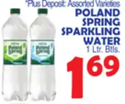Bravo Supermarkets POLAND SPRING SPARKLING WATER offer