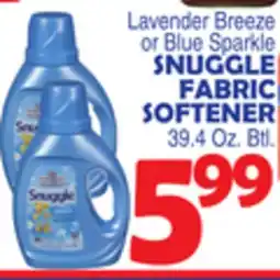 Bravo Supermarkets SNUGGLE FABRIC SOFTENER offer