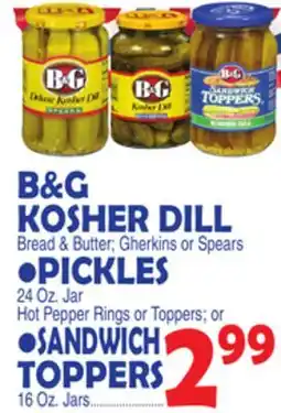 Bravo Supermarkets B&G KOSHER DILL offer