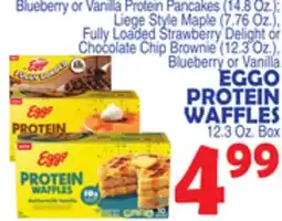 Bravo Supermarkets EGGO PROTEIN WAFFLES, 12.3 Oz. Box offer