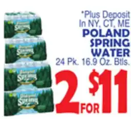 Bravo Supermarkets POLAND SPRING WATER offer