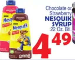 Bravo Supermarkets NESQUIK SYRUP offer