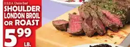 Bravo Supermarkets SHOULDER LONDON BROIL OR ROAST offer