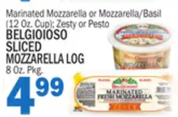 Bravo Supermarkets BELGIOIOSO SLICED MOZZARELLA LOG 8 Oz. Pkg offer